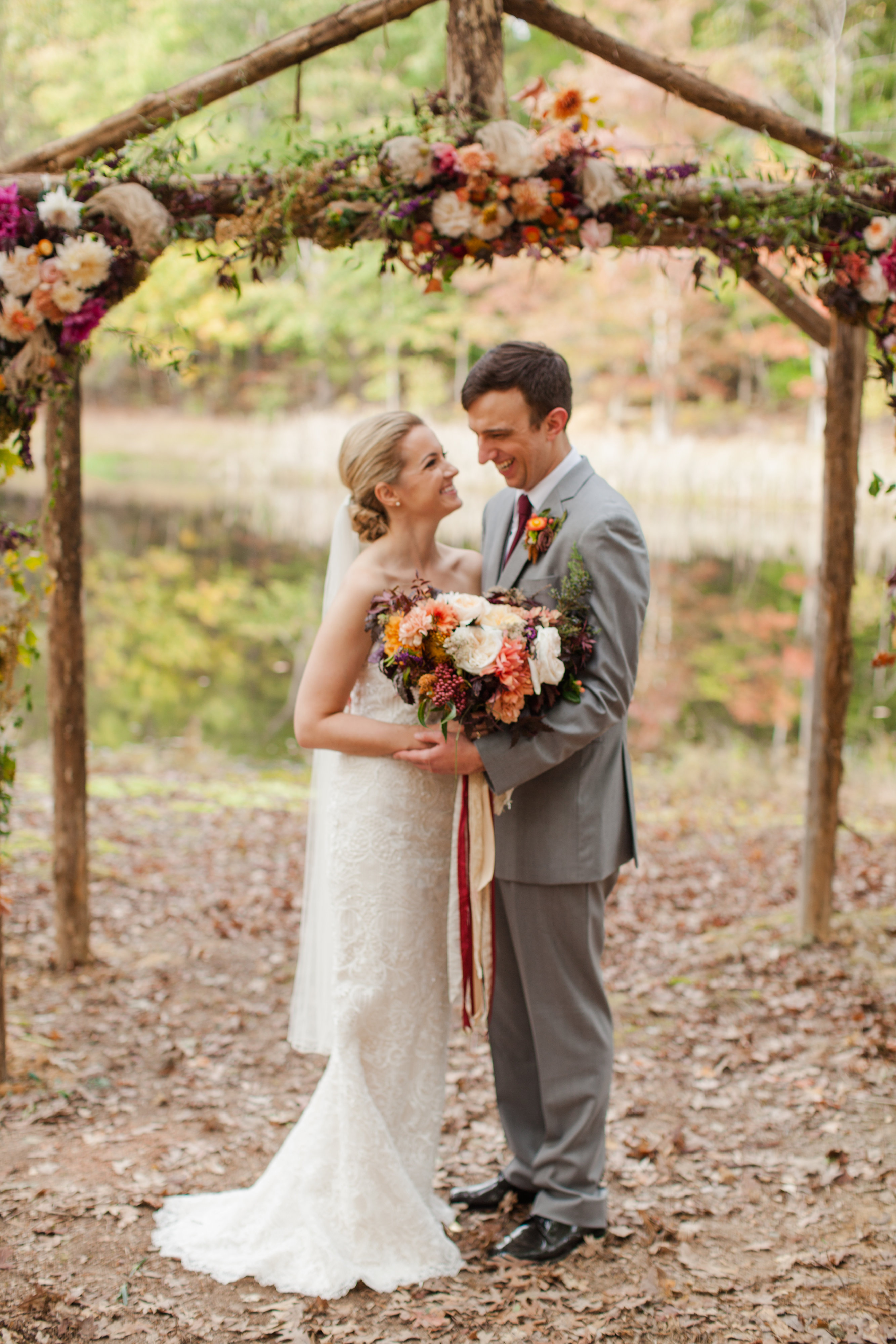 fall wedding in Charlottesville