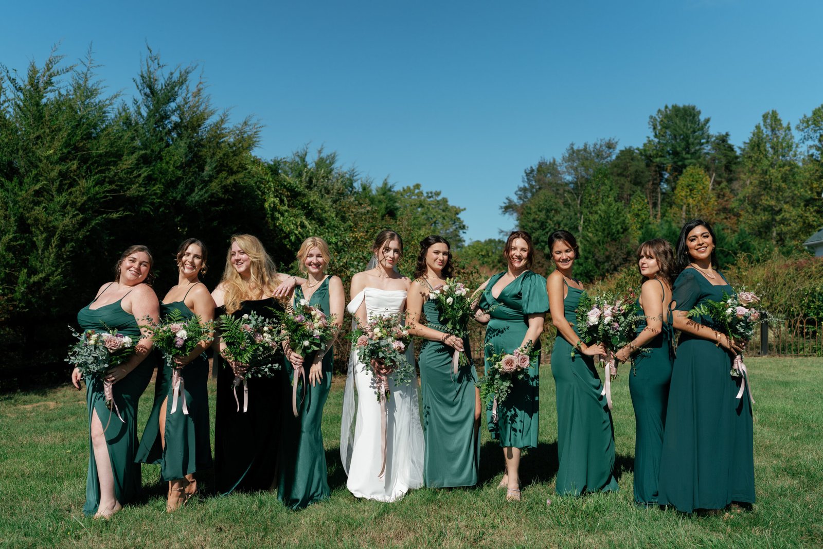 Forest Green-Themed Winter Wedding | Walden Hall | Alison & Gabriel